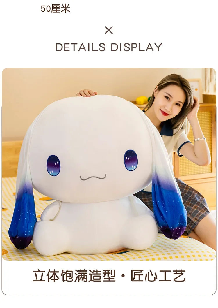Sanrio Cinnamoroll Plush Doll – Kawaii Stuffed Toy with Pillow, Perfect Gift for Girls