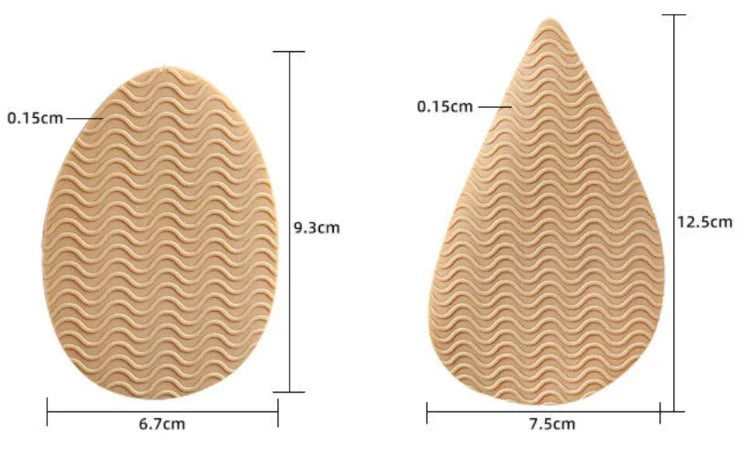 Rubber Shoe Sole Protector - Wear-Resistant Non-Slip Forefoot Mat, Self-Adhesive High Heel Cushion Pads