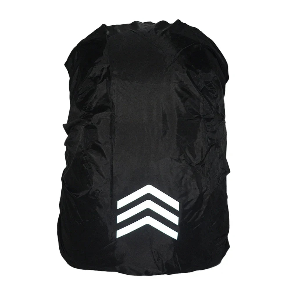 Outdoor Reflective Backpack Rain Cover – Waterproof Safety Cover for Cycling, Hiking & Climbing, Fits 18-45L Bags