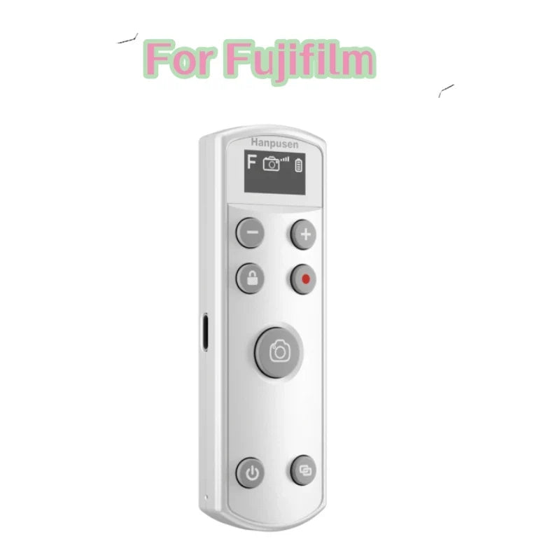 Hanpusen USB-C Bluetooth Camera Remote - Wireless Shutter Release with OLED Screen for Sony Canon Nikon Fujifilm Cameras