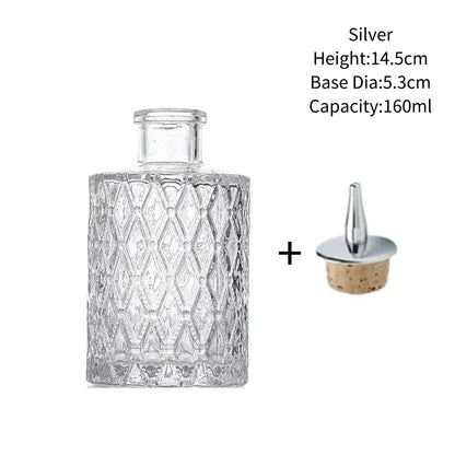Vintage Glass Cocktail Bitters Bottles — Stainless Steel Cap Seasoning & Bar Accessories for Kitchen & Bartender Use