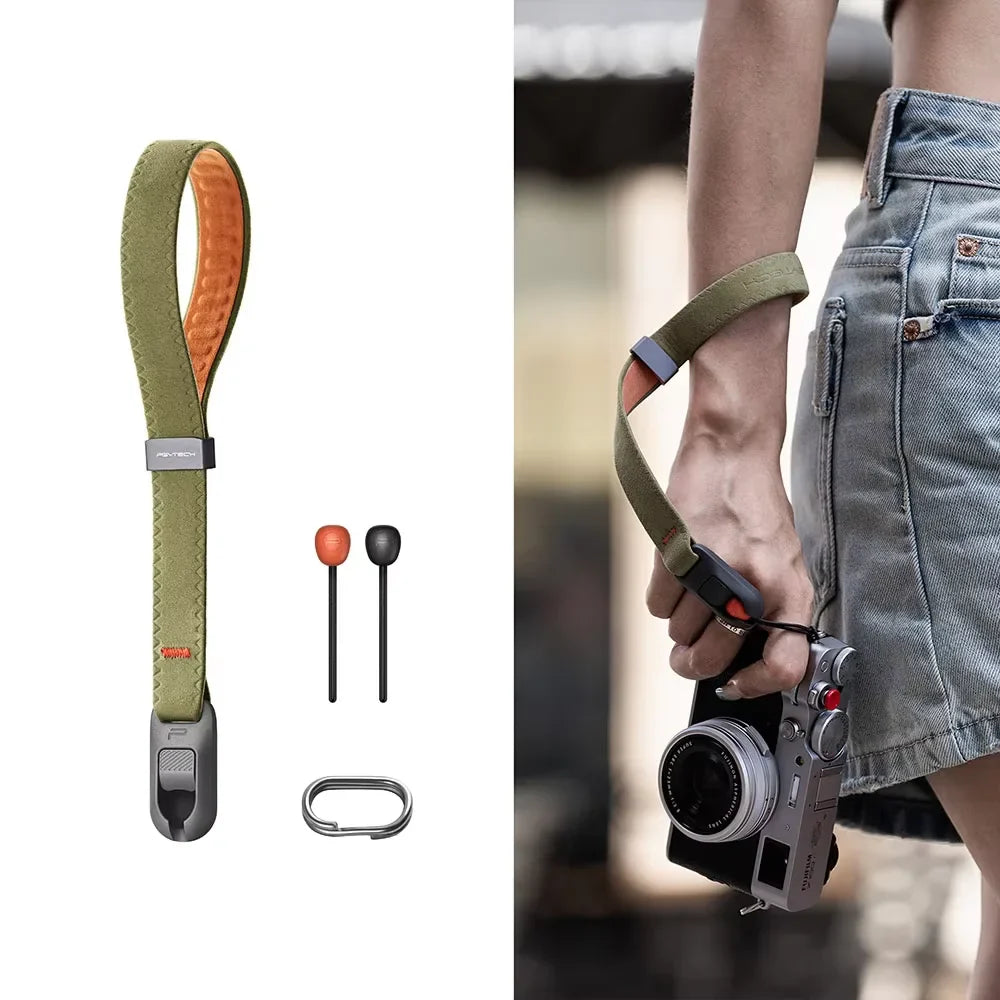 PGYTECH Adjustable Camera Wrist Strap – Quick Release Hand Strap for Sony, Nikon, Canon & GoPro