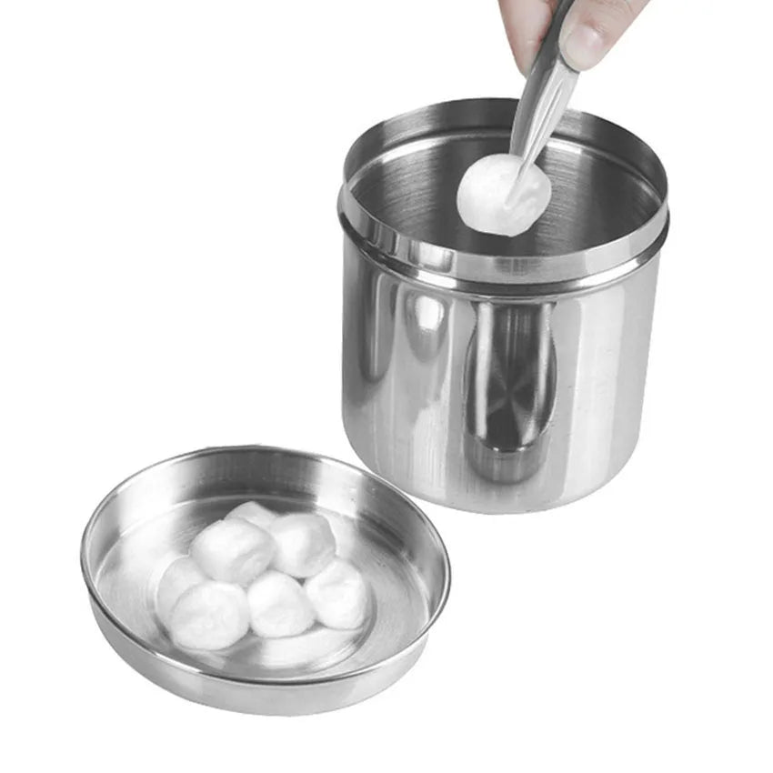 Stainless Steel Kidney-Shaped Sterilized Tray – Medical, Dental & Surgical Tweezers Container Jar