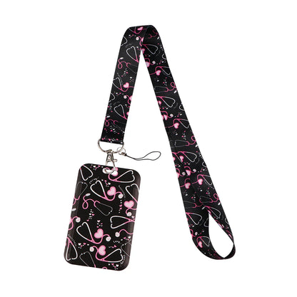 Cartoon Butterfly Lanyard for Keys – Neck Strap ID Badge Holder, Phone USB Keychain Accessories