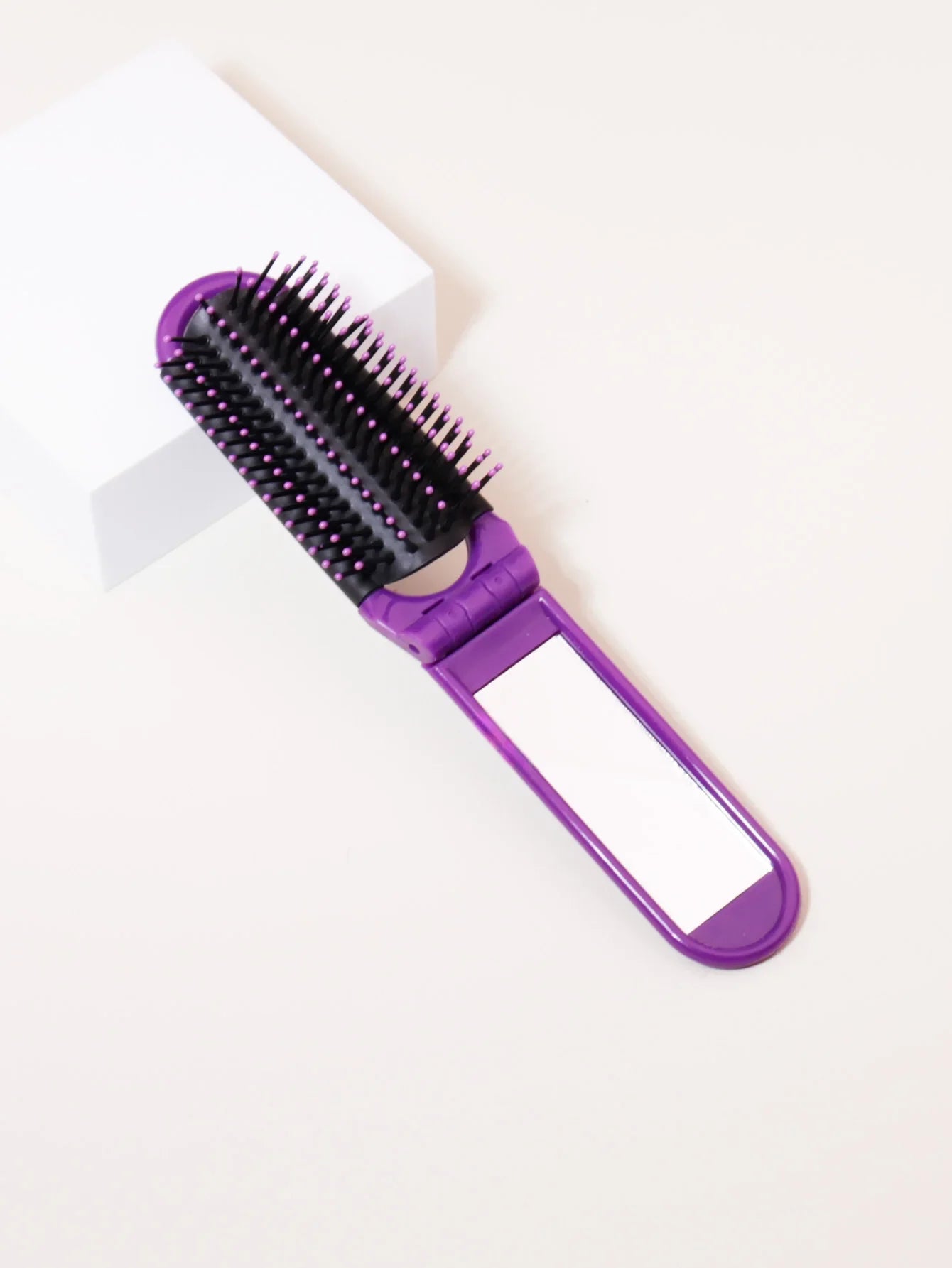 Folding Pocket Mirror Comb – Portable Travel Comb, Essential for On-the-Go Hair Care