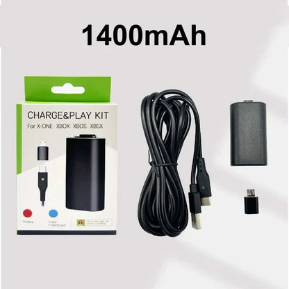 Xbox One X/S Play & Charge Kit – Lithium-Polymer Rechargeable Battery Pack with Cable