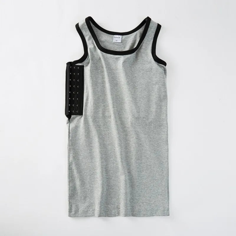 360° Full Coverage Chest Binder – Long-Style Sports Binder with 3-Row Buckle, Comfortable & Breathable