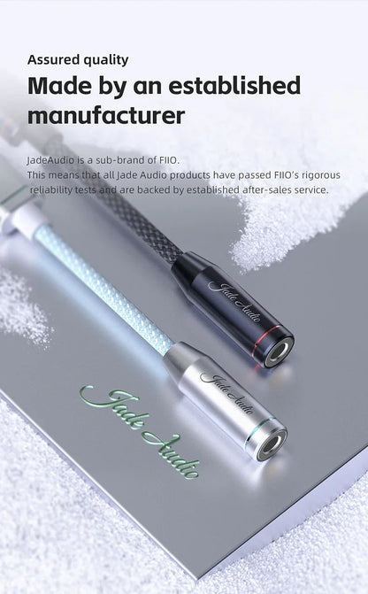 FIIO JadeAudio JA11 USB-C to 3.5mm Headphone Adapter — Hi-Res DAC Audio Cable for Phones