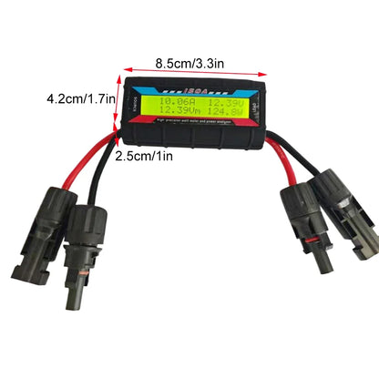Digital Watt Meter 150A 200A 300A LCD Power Analyzer - Solar Panel & Electrical Voltage Monitor