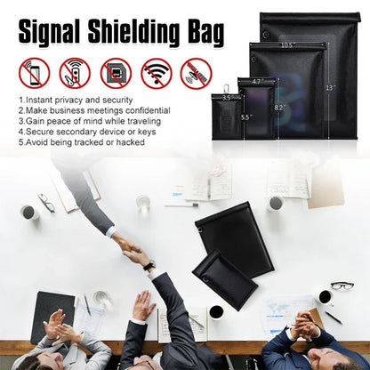 Waterproof Fireproof Car Key Signal Shielding Bag – RFID Blocking Faraday Pouch and Mobile Phone RF Signal Blocker Case