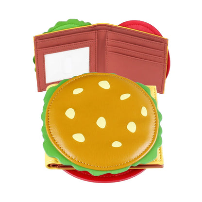 Burger-Shaped Cute Women's Wallet – Designer Men's ID Card Holder | Unique Fashion Accessory