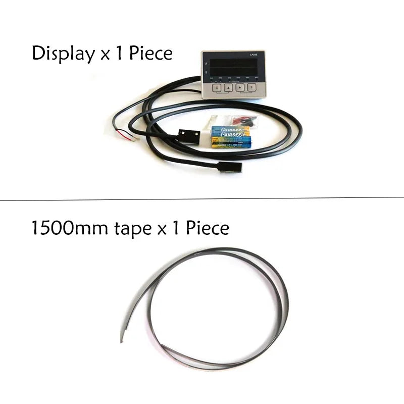 LP20E 2-Axis Digital DRO Magnetic Sensor — Displacement Readout Scale for Woodworking & Position Measurement