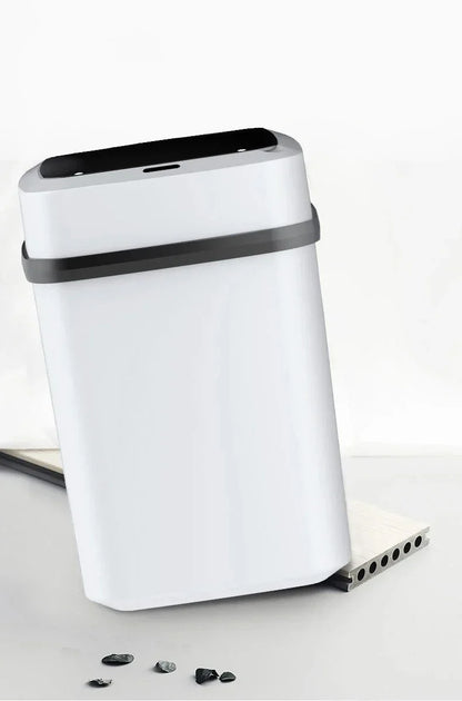 Smart Automatic Trash Can — Household Toilet & Bathroom Waste Basket with Lid, Motion Sensor 2025