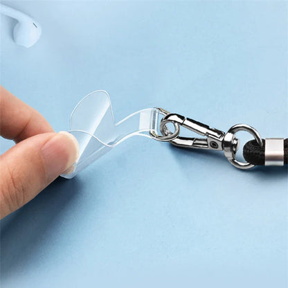 10Pcs Universal TPU Mobile Phone Anti-Lost Lanyard Set: Nylon Detachable Hanging Cord Strap with Patch Tether Pad