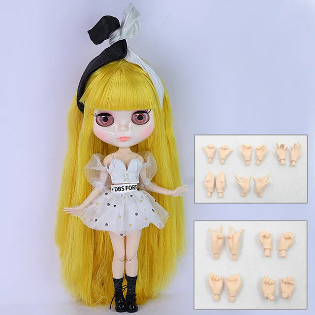 ICY DBS Blythe Doll 1/6 BJD – 30cm Joint Body Set with Random Eyes, Anime Girl Toy Gift