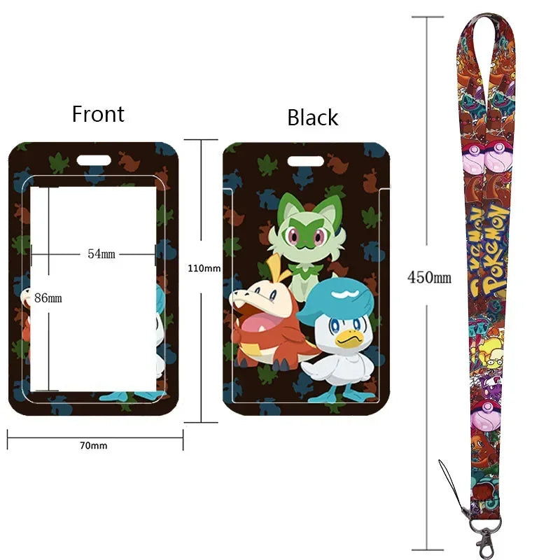 Pikachu Neck Strap Lanyard for Keys – ID Badge Holder, Keychain, Key Rings, Fashion Accessory Gift