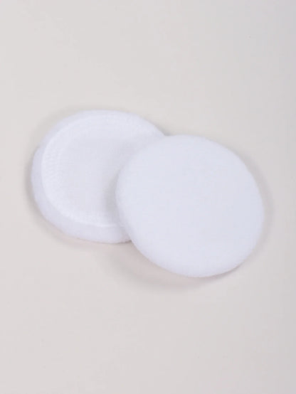 2/5/10/20PCS White Round Powder Puffs – Portable High-Grade Makeup Applicators for Base & Setting