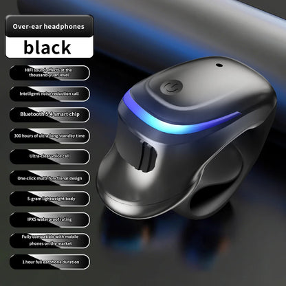 Bluetooth Clip-On Mono Earbud – Mini Wireless TWS In-Ear Bone Conduction Business Earphone (GD28)