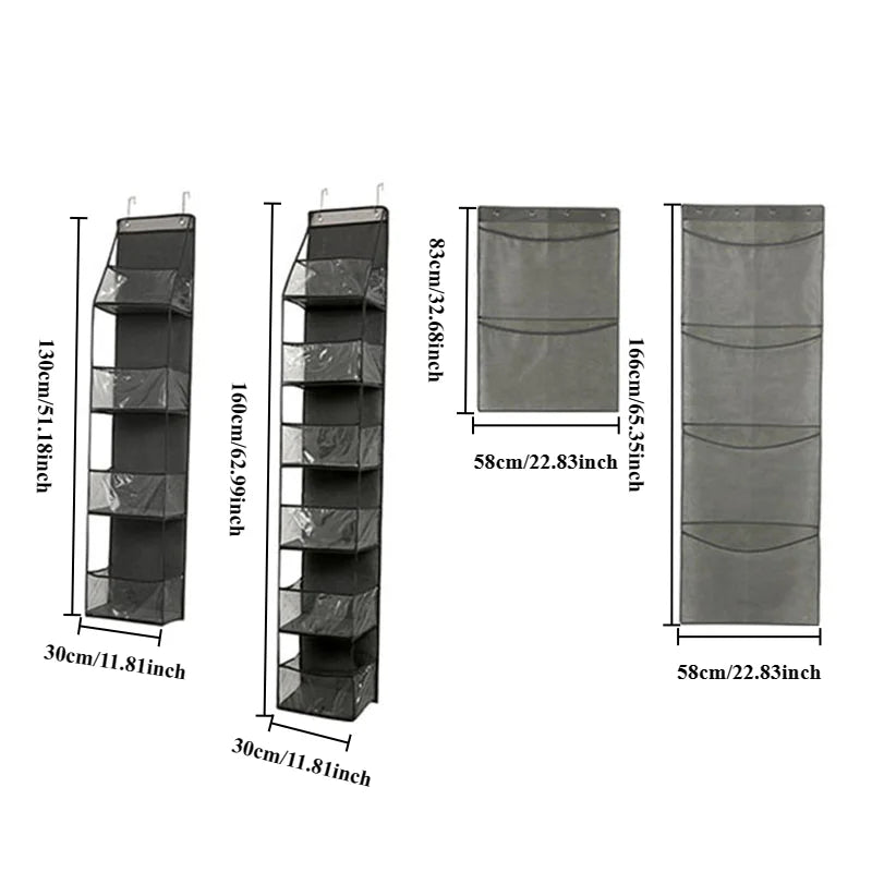 Hanging Fabric Storage Bags – Wall-Hung Nursery & Door Closet Organizer