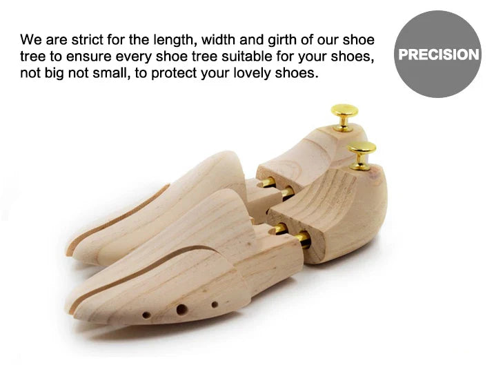 Adjustable Twin Tube Shoe Trees for Men & Women – New Zealand Pine Wood Shoe Shaper