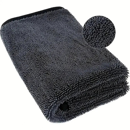 Dark Gray Car Microfiber Towel - Oversized Highly Absorbent Car Wash & Cleaning Cloth