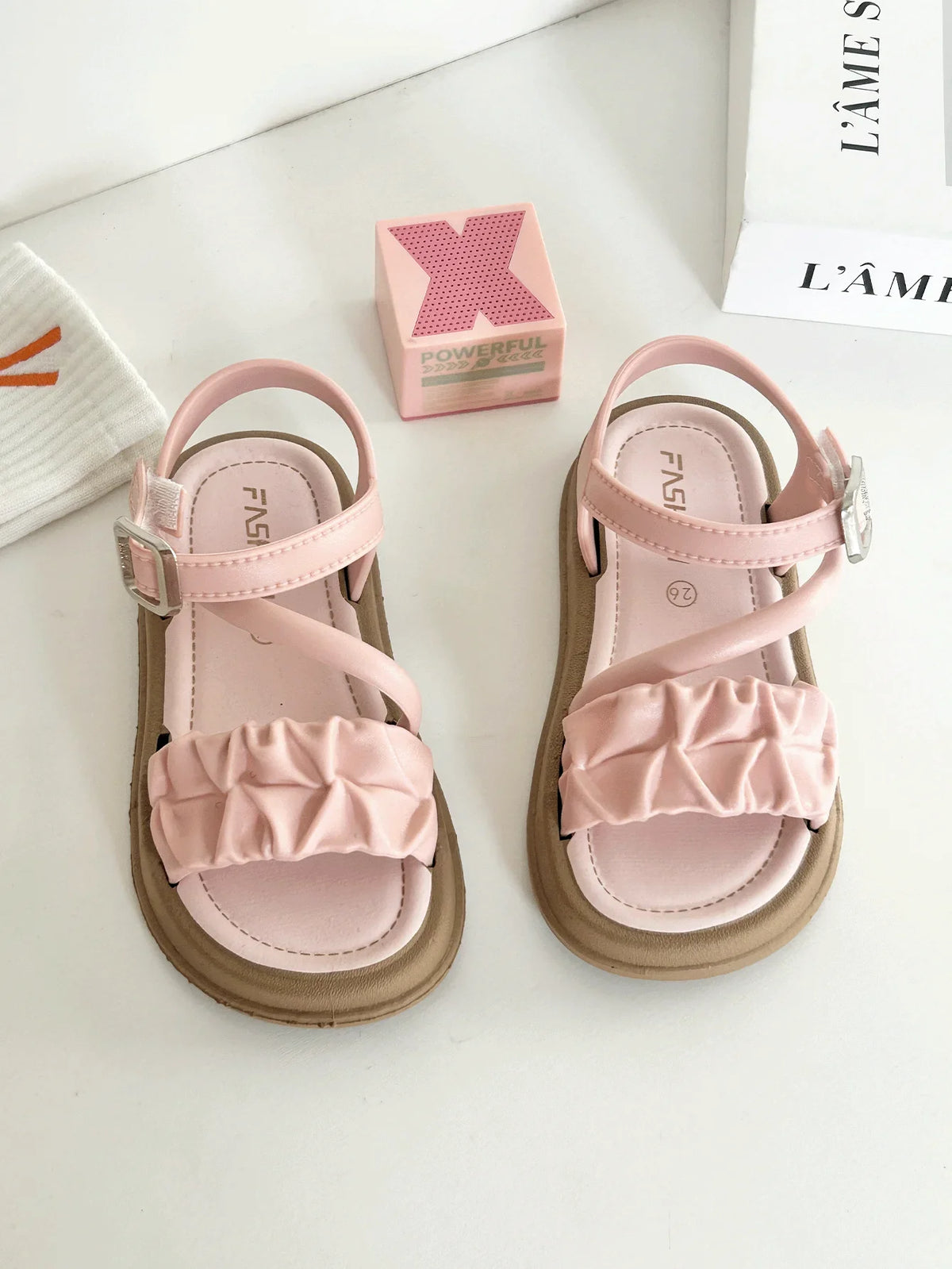 Children's Cartoon Bow Slippers - Breathable Soft Sole Anti-Slip Indoor & Bathroom Shoes for Girls