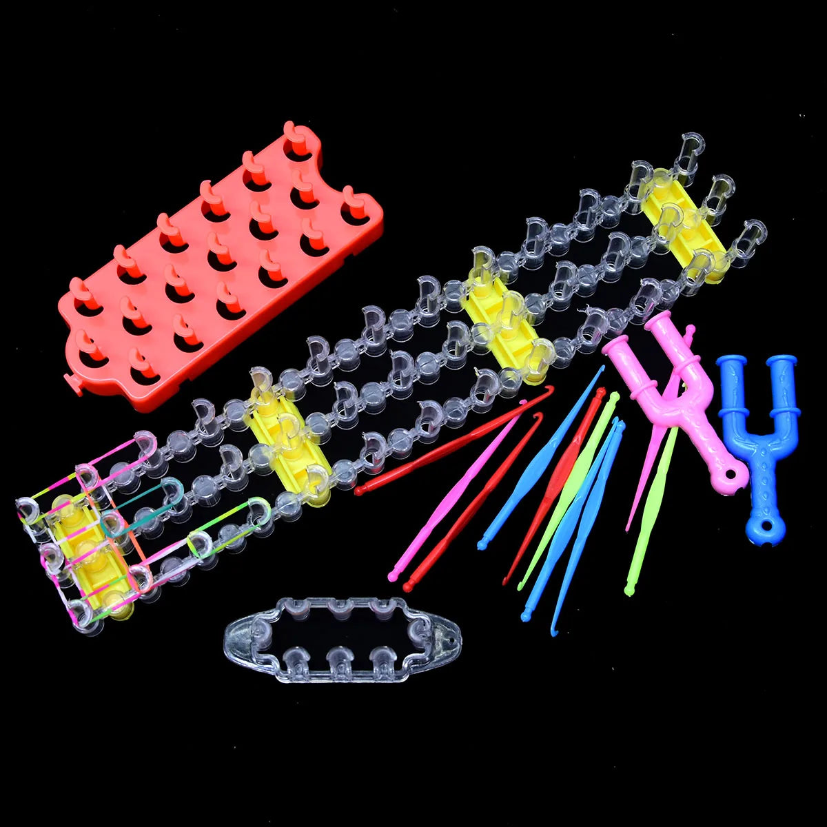 Loom Rubber Bands Bracelet Kit – DIY Woven Lacing & Knitting Craft Toy Gift for Kids