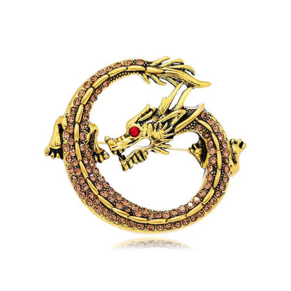 Fly Dragon Enamel Lapel Pins - Brooch for Jeans, Backpacks | Jewelry Clothing Badges | Wedding Gift & DIY Decor for Men