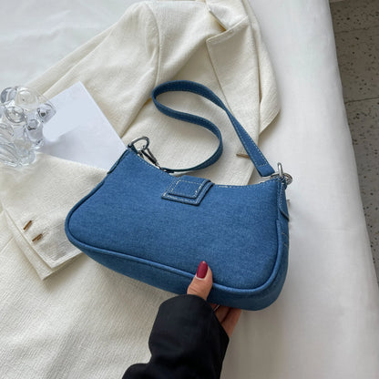 Small Design Jeans Cross-Shoulder Bag – Women's New Canvas Shoulder Bag