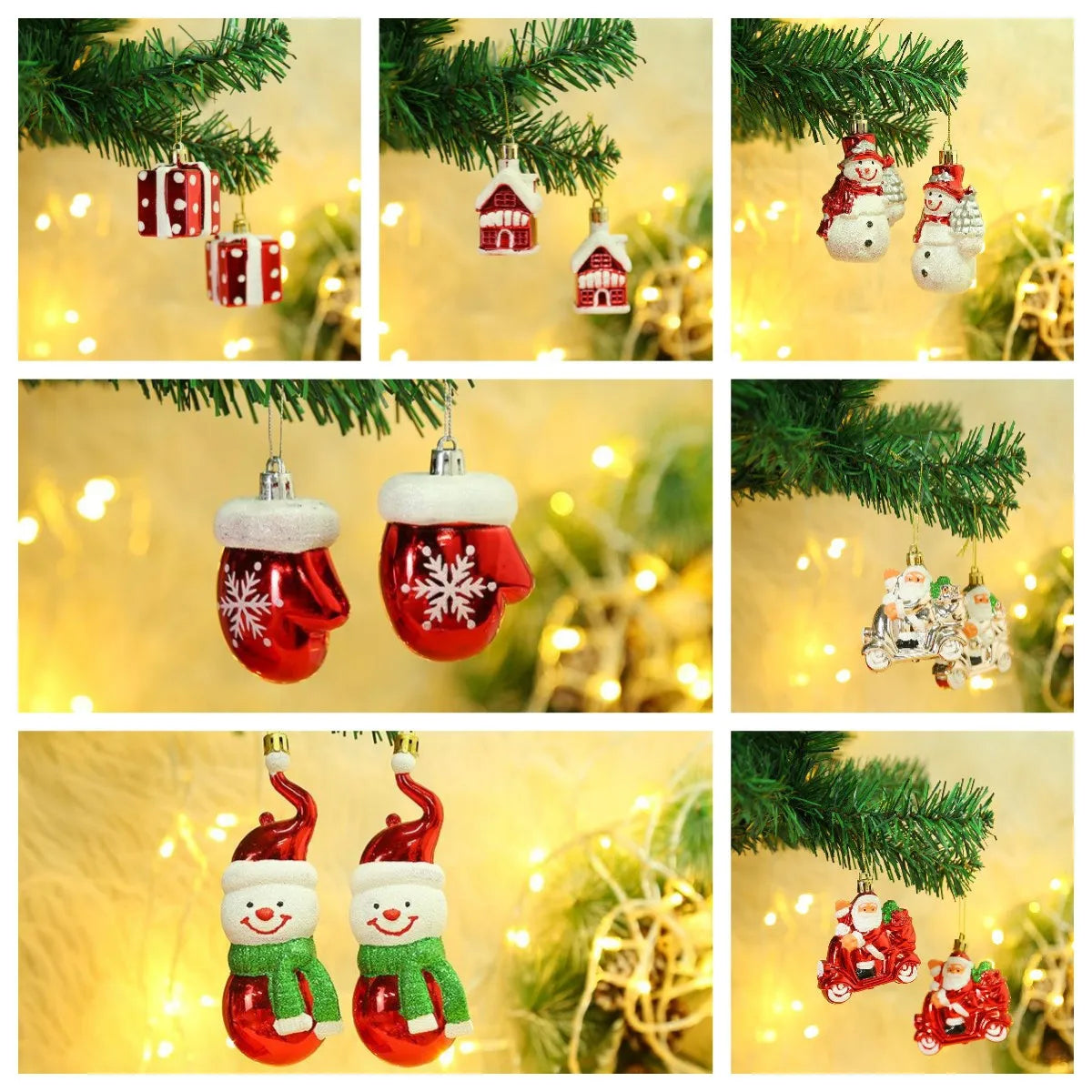 Christmas Tree Hanging Ornament – Red & White Candy Cane Pendant for Xmas, Home Decor & New Year 2024