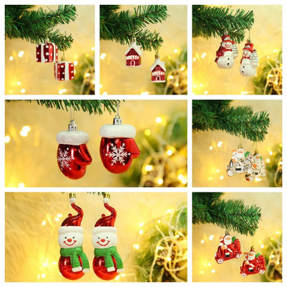 Christmas Tree Hanging Ornament – Red & White Candy Cane Pendant for Xmas, Home Decor & New Year 2024