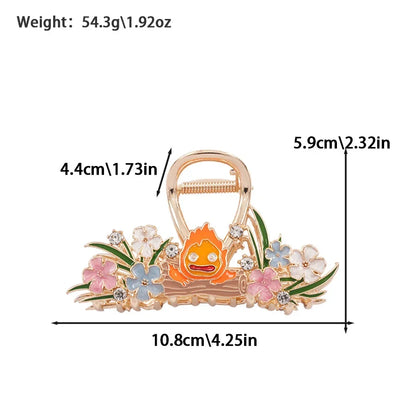 YWYHJ Cute Cartoon Hair Claw | Large Dragon & Japanese Cat Hair Clip for Women