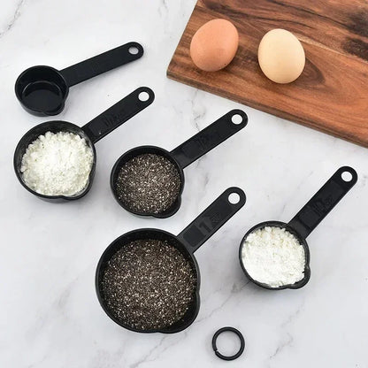 10pcs Measuring Spoons & Cups Set — Multipurpose Kitchen Baking & Cooking Tools