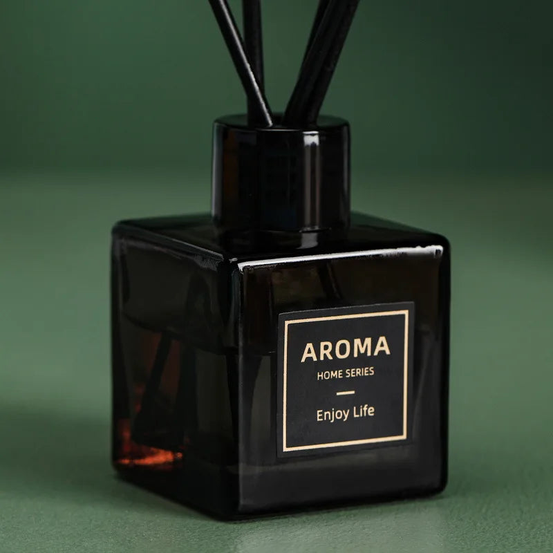 50ml Diffuser & Scent Candle Set – High-Quality Aromatherapy Essential Oils with Lime & Basil Gift Box for Home Decor