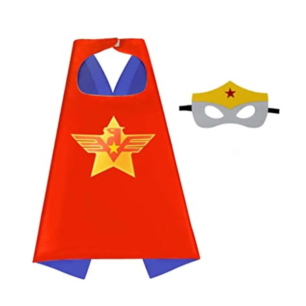Superhero Capes for Boys & Girls – Cartoon Dress-Up Costume Cloak for Birthday, Halloween & Easter Party