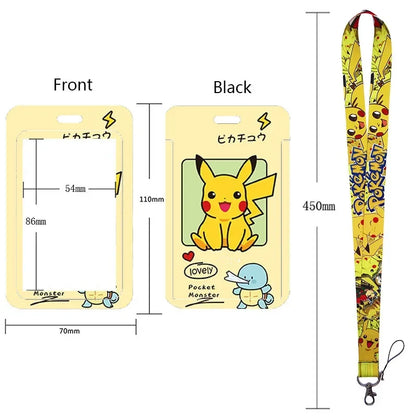 Pikachu Neck Strap Lanyard for Keys – ID Badge Holder, Keychain, Key Rings, Fashion Accessory Gift