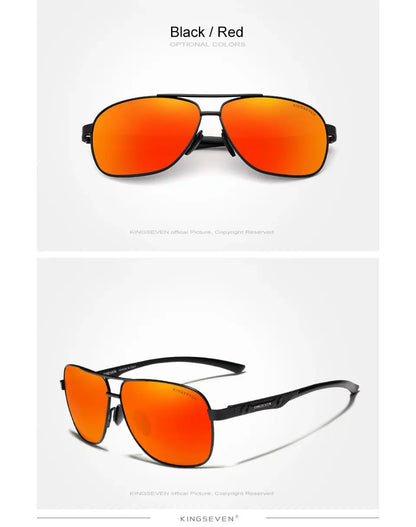 KINGSEVEN Polarized Pilot Sunglasses – UV400 HD Lens Aluminum Frame Photochromic Night Vision Eyewear for Men & Women