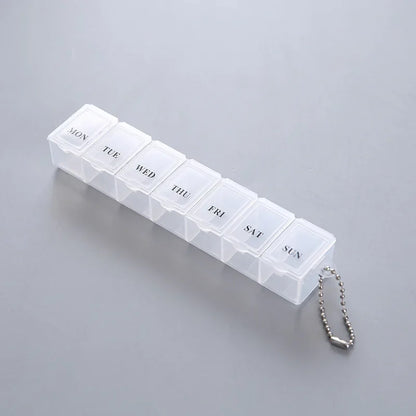 7-Day Weekly Pillbox Organizer – Tablet Holder & Medicine Storage Case for Capsules and Pills