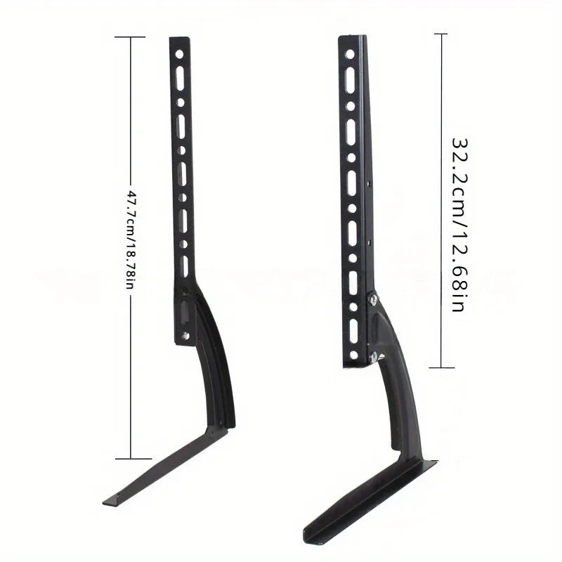 Universal TV Stand – Height Adjustable Base for TVs up to 75", Max VESA 600x400mm, Holds up to 110lbs