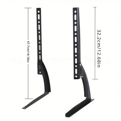 Universal TV Stand – Height Adjustable Base for TVs up to 75", Max VESA 600x400mm, Holds up to 110lbs