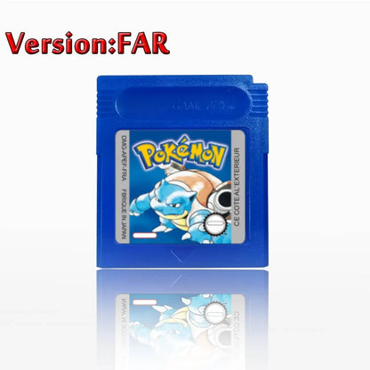 Pokemon GBC Game Cartridge - 16-Bit Video Game Card in Red, Blue, Crystal, Gold, Silver & Yellow Versions