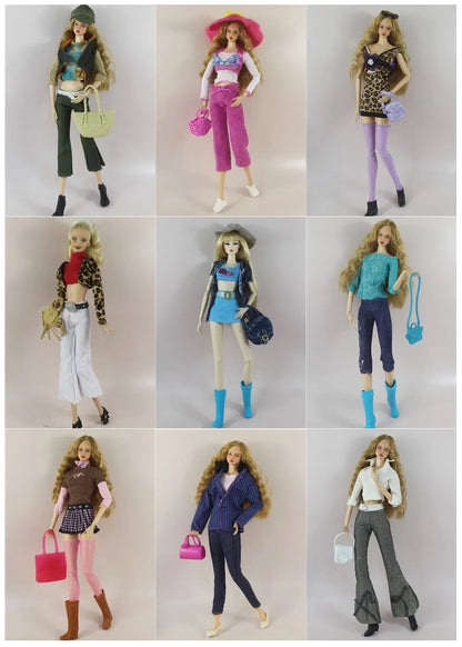 Handmade BABI CLOTHES Leather Overcoat – 11.5 Inch 30cm Doll BJD Outfit Accessories Gift