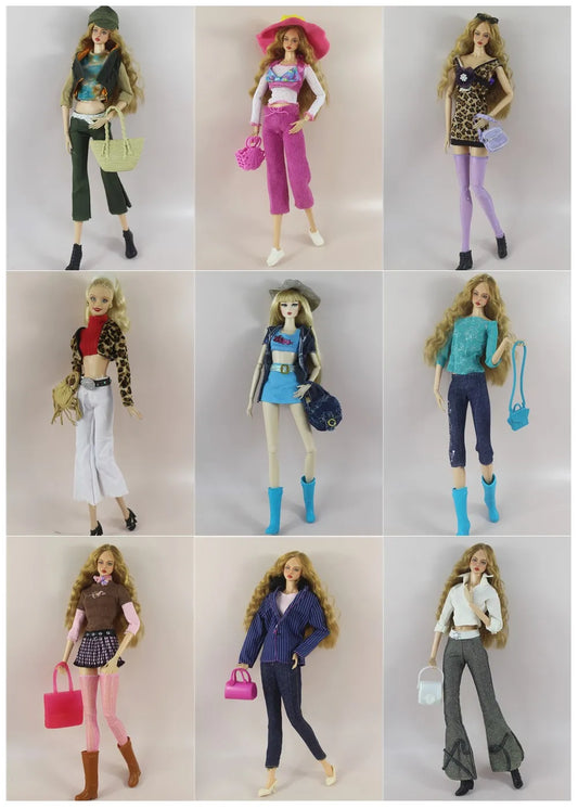 Handmade BABI CLOTHES Leather Overcoat – 11.5 Inch 30cm Doll BJD Outfit Accessories Gift