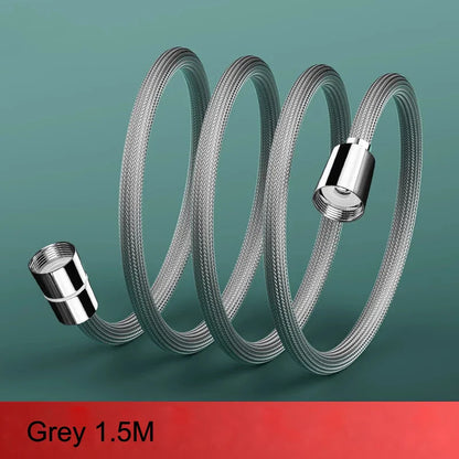 1.5m/2m G1/2" Flexible Shower Hose — High-Quality Bathroom Pipe for Handheld Shower Head