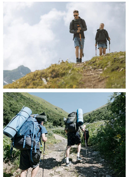 2PCS Nordic Walking Poles — Telescopic 7075 Aluminum Trekking Sticks for Hiking & Senderismo