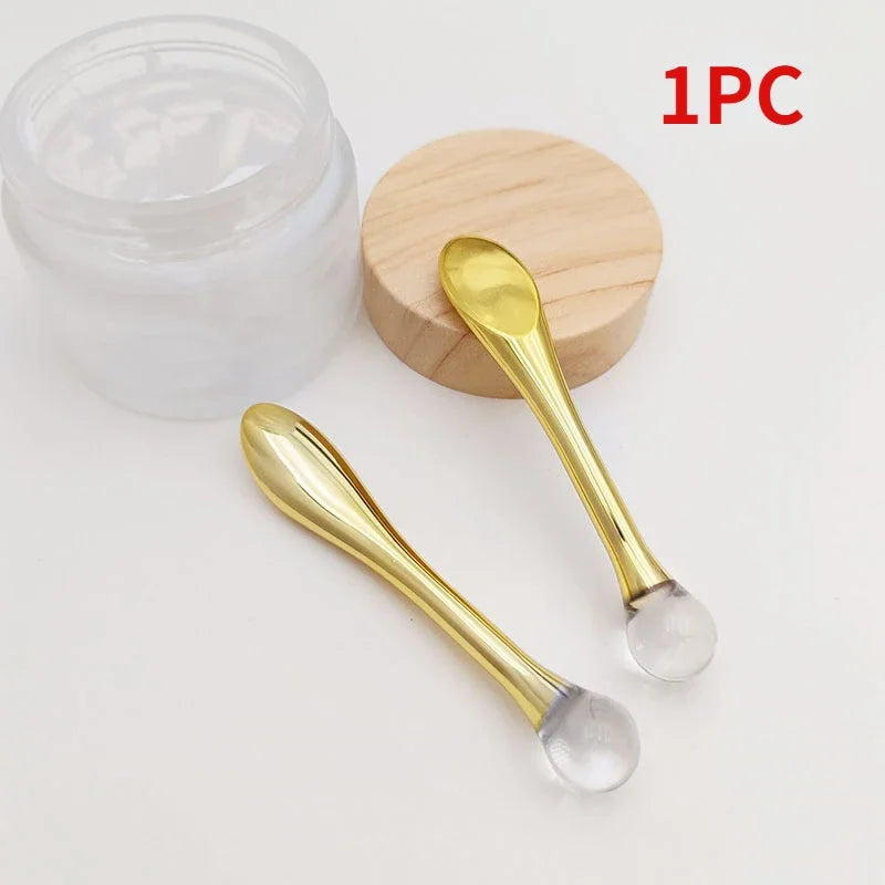 Gold Alloy Eye Massage Roller & Cream Applicator – Anti-Wrinkle Dark Circle Facial Massager