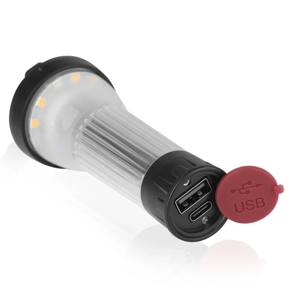 2200mAh Camping Lantern with Magnetic Base – LED Emergency Flashlight with 5 Lighting Modes, Blackdog Goal Zero Style
