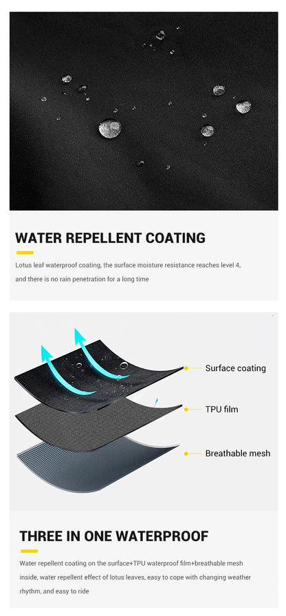 Waterproof Motorcycle Raincoat Suit – Men & Women Moto Raincoat Jacket & Pants Set for Bikers