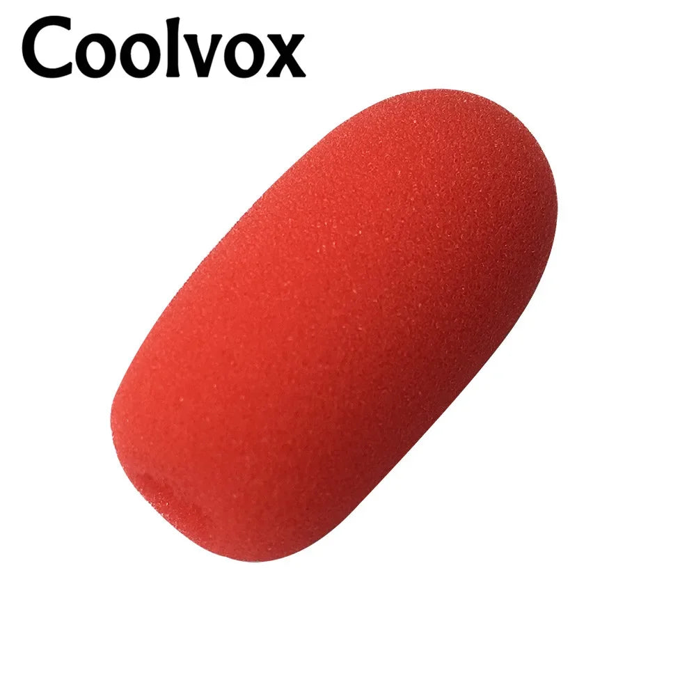 5PCS Microphone Foam Windscreen Covers — Wired & Wireless Lapel Mic, Inner Diameter 1cm (0.39")