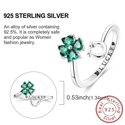925 Sterling Silver Rings - Bow, Heart, Sun, Moon & Star Zircon Jewelry for Women, Birthday & Anniversary Gift